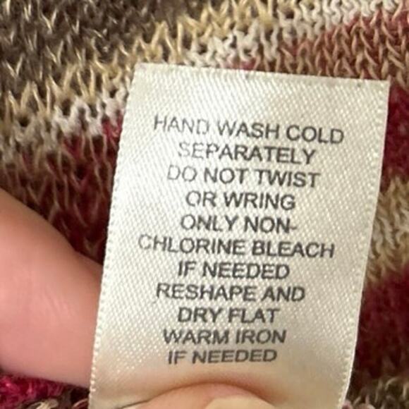 J.JILL Linen Blend Button Front Lightweight Striped Cardigan Sweater Size XL - Picture 9 of 9